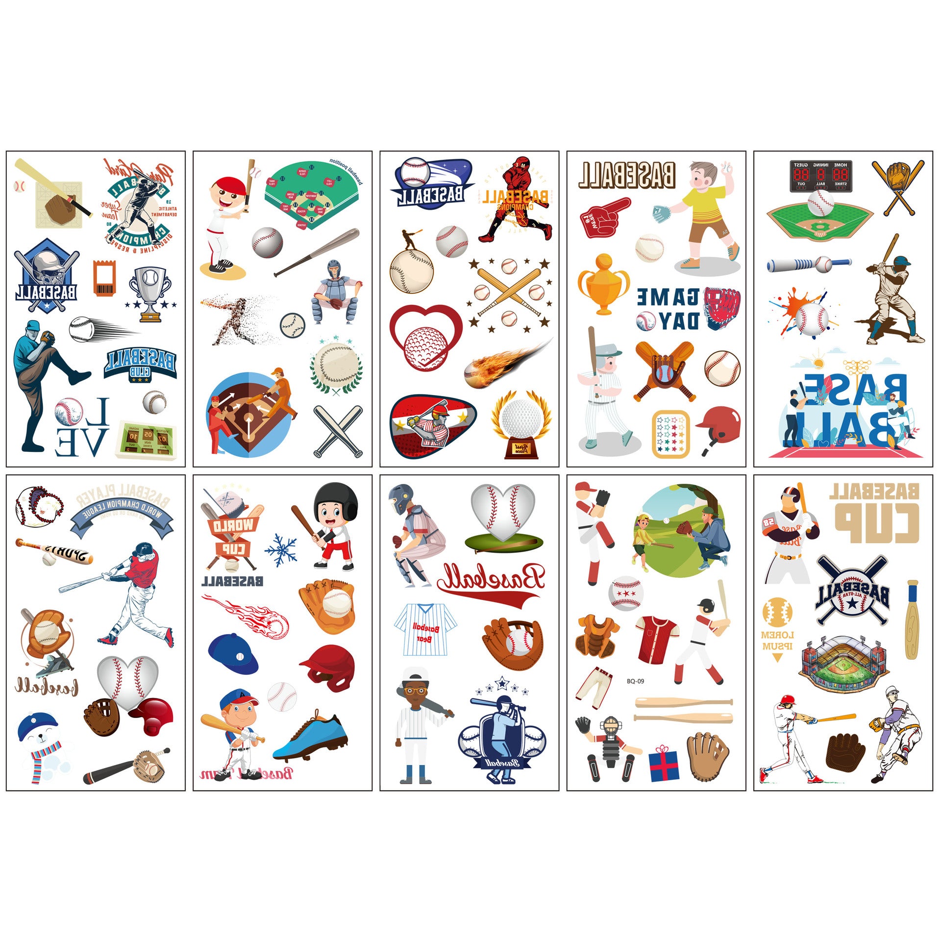 Wholesale 10pcs/sheet Children's cartoon little monster cute tattoo sticker