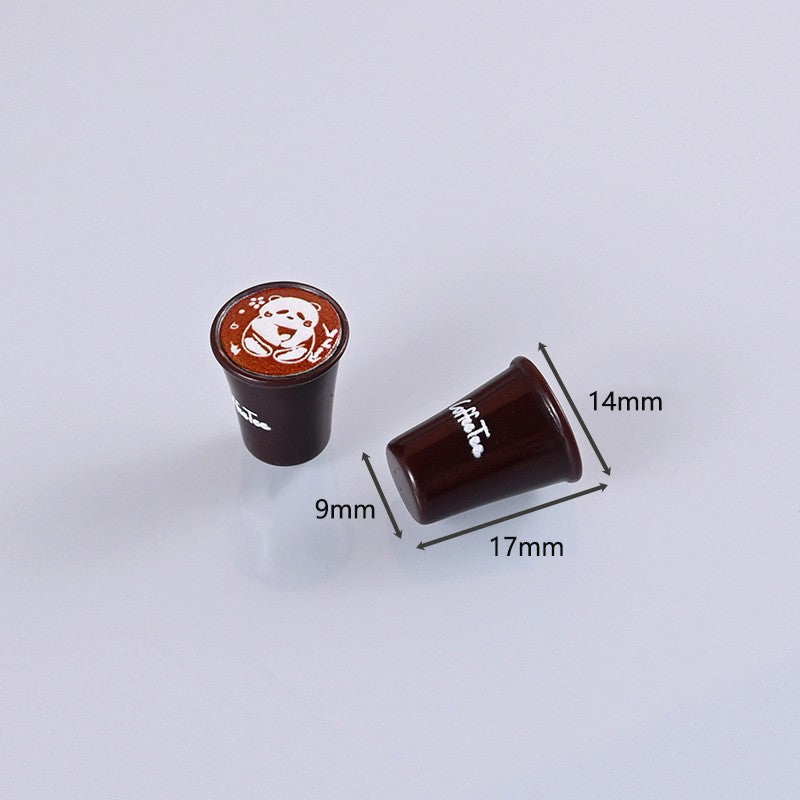 Wholesale 10pcs Floral coffee cups food toys Doll Accessories