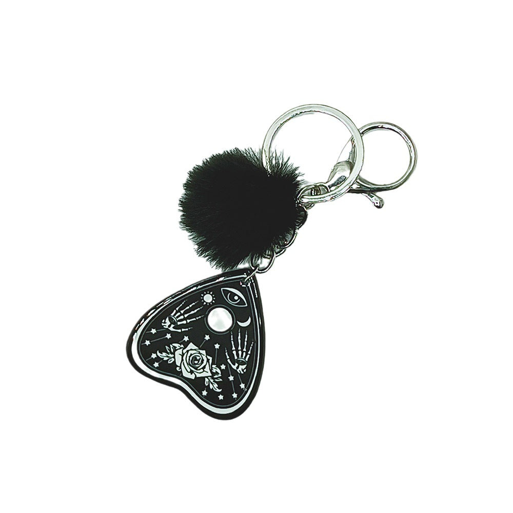 Keychain de mariposa de corazón acrílico de acrílico al por mayor