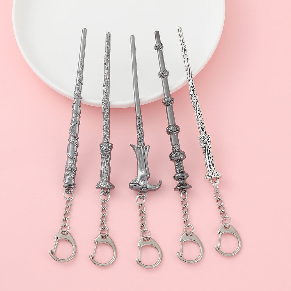 Wholesale  Alloy Magic Wand Keychain