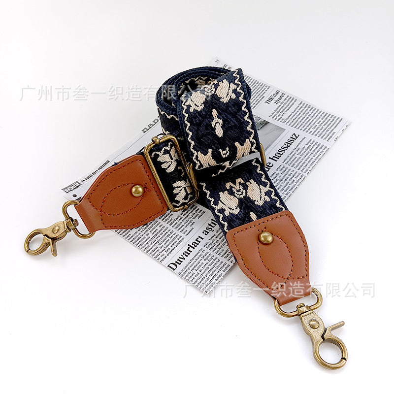 Wholesale Retro Jacquard Ethnic Style Adjustable One-shoulder Crossbody Strap