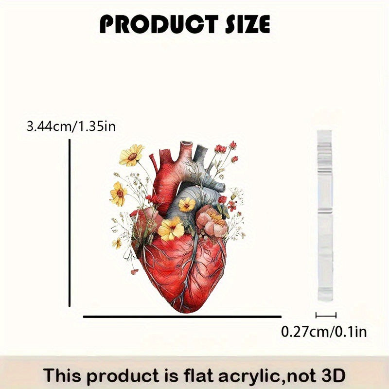 Wholesale Fashion Personalized Flowers Heart Acrylic Women's Earrings-Valentine's Day, Birthday and other perfect gifts