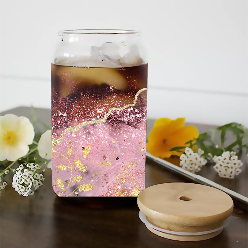 Wholesale Rainbow Love Sphere 16oz Cup UV DTF Wraps