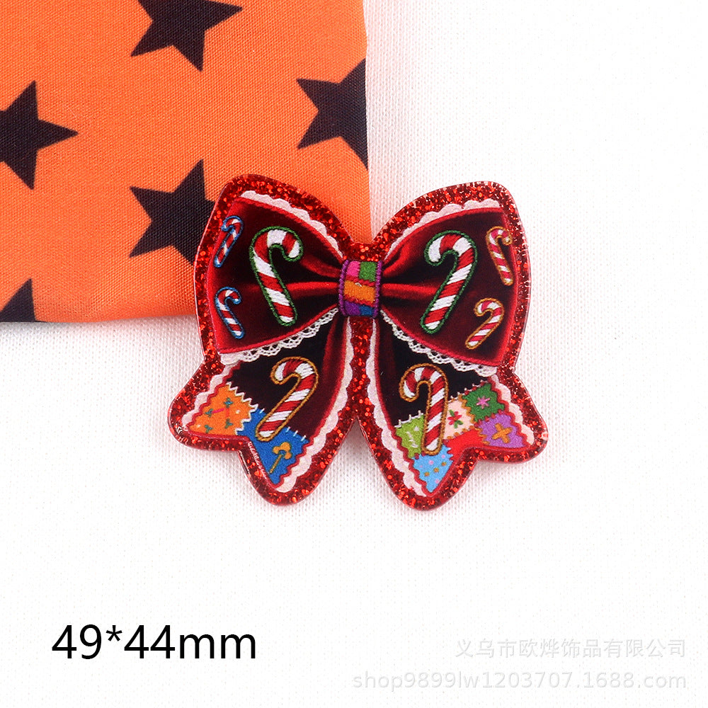 Wholesale 10pcs/pack Cute Cartoon Christmas Ornaments with Acrylic