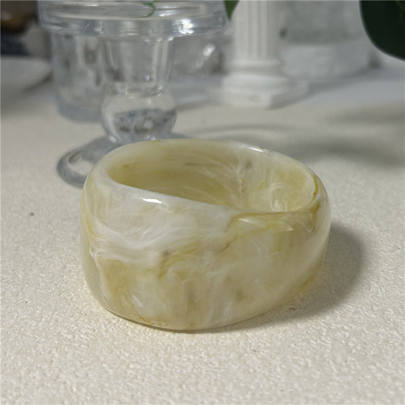 Wholesale Fashion Gradient Transparent Acrylic Shaped Resin Square Bracelet