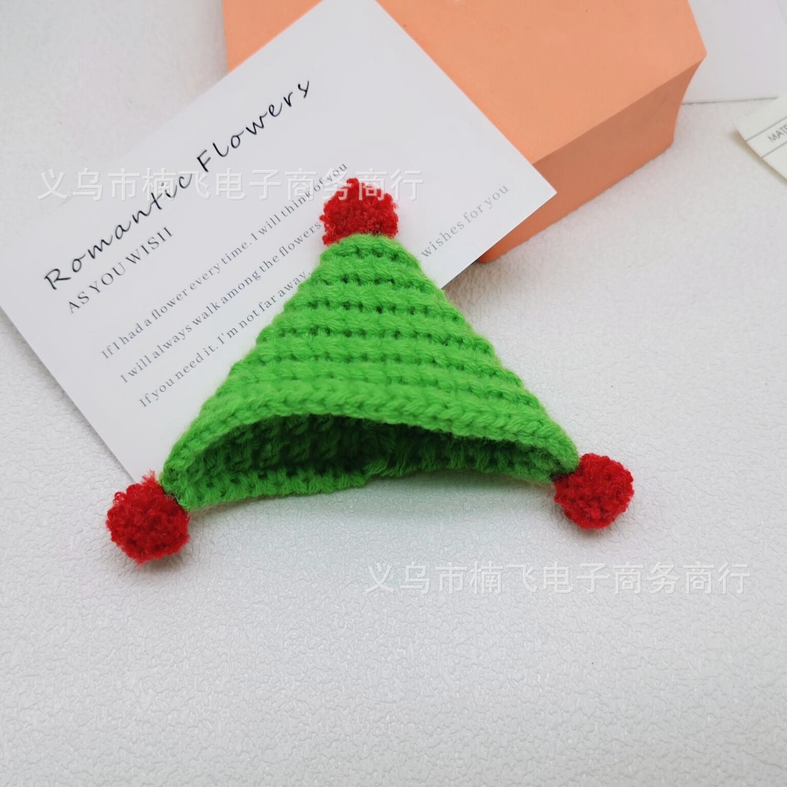 Wholesale Mini Handmade Knitted Cartoon Hat  Doll  Accessories