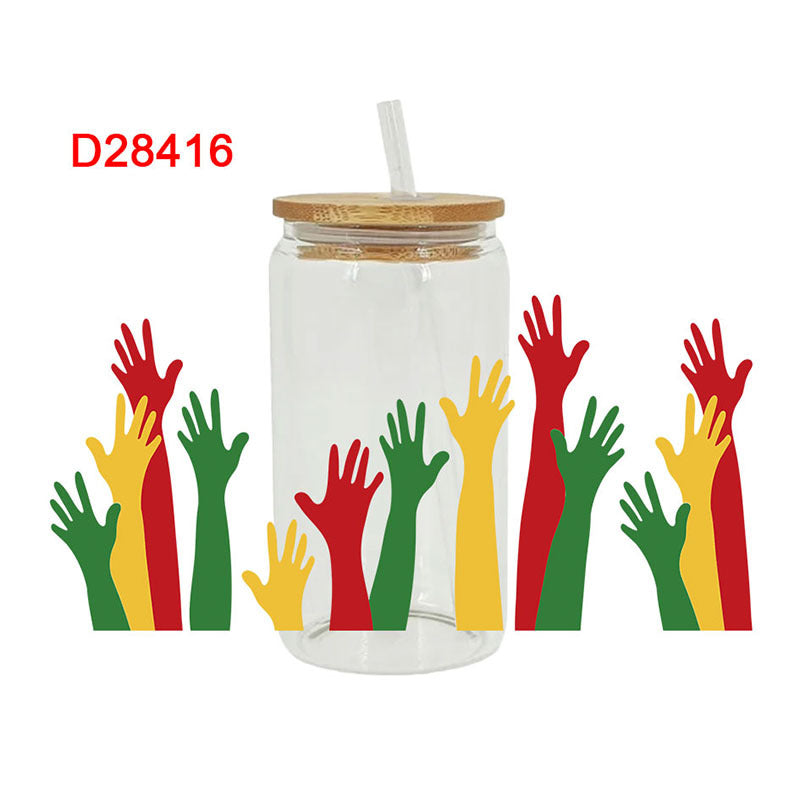 Wholesale Black History 16oz Cup UV DTF Wraps