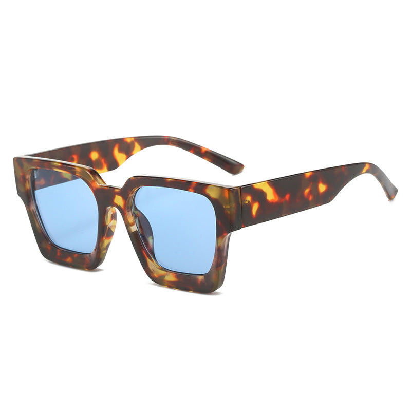 Wholesale Square Frame Classic Retro Street Style Modern Anti-sheet Sunglasses