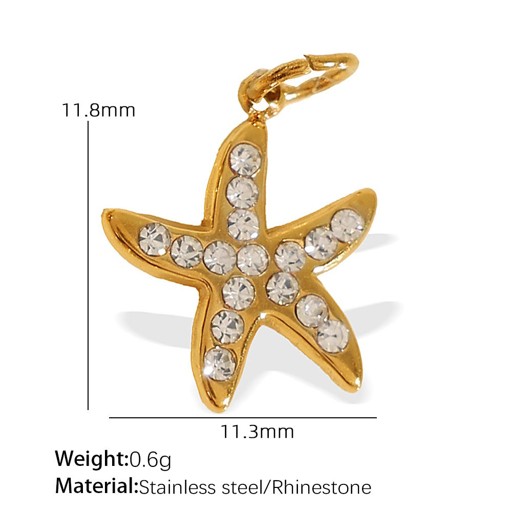 Wholesale Diverse diamond studded stainless steel necklace pendant accessories