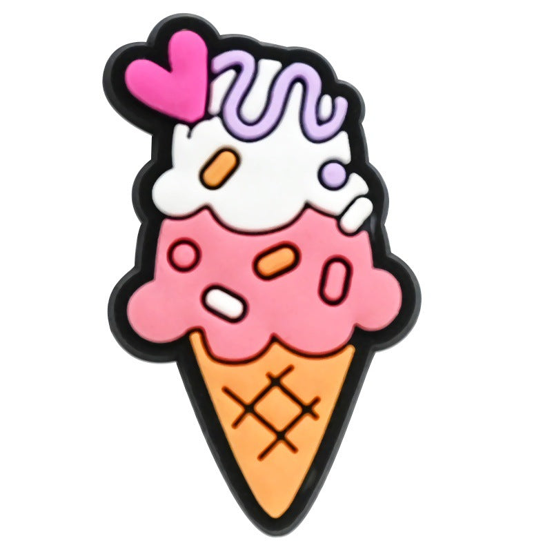 Wholesale Random 100pcs Valentine' s Day Series Wedding Dessert Cartoon Croc Charms