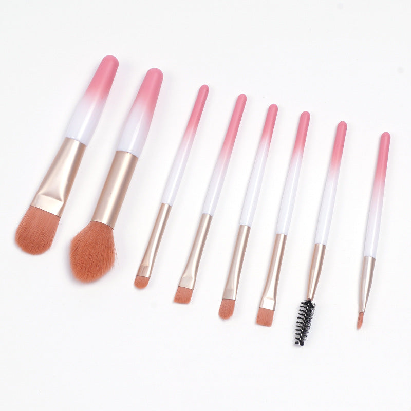Wholesale 8pcs Soft Bristle Mini Matte Makeup Brush Set