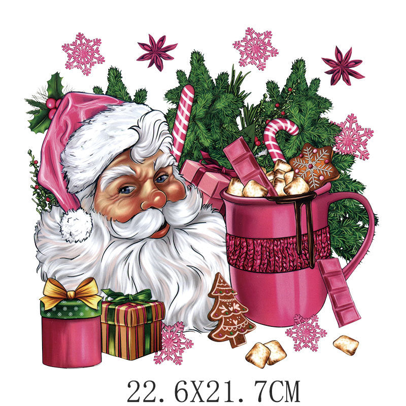 Wholesale Pink cartoon  heat transfer pattern  UV DTF Ready to Press Transfers Wraps