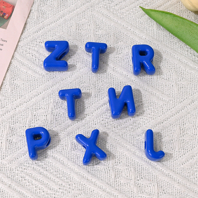 Wholesale 5pcs/pack Acrylic Colorful Letter Beads DIY Jewelry Accessories