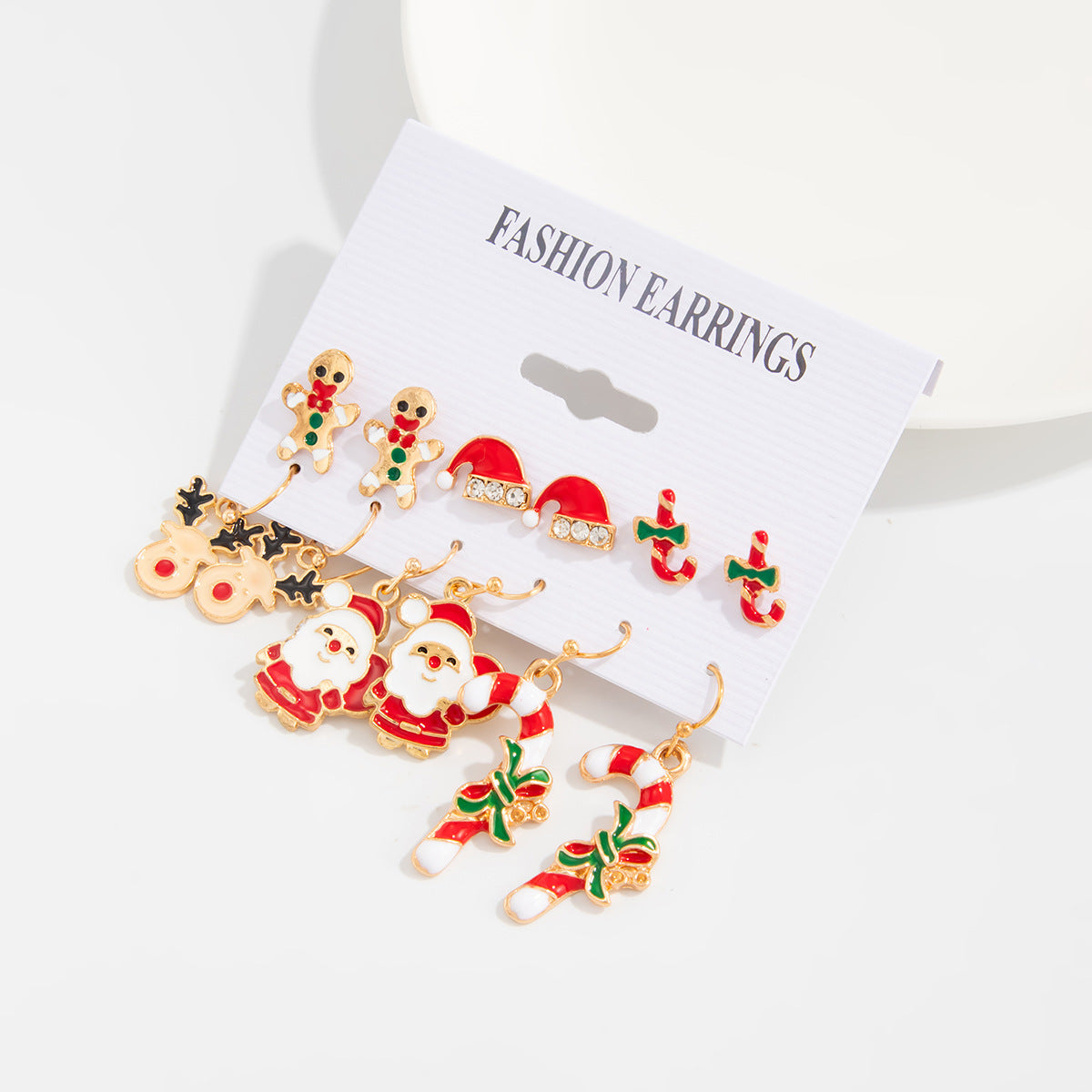 Wholesale cartoon reindeer Christmas  Earrings Set