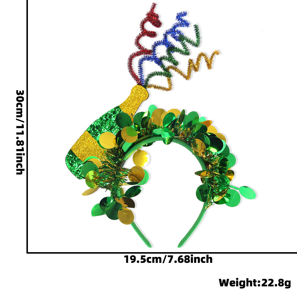 Wholesale St.  Patrick' s Day shamrock ribbon bow headband