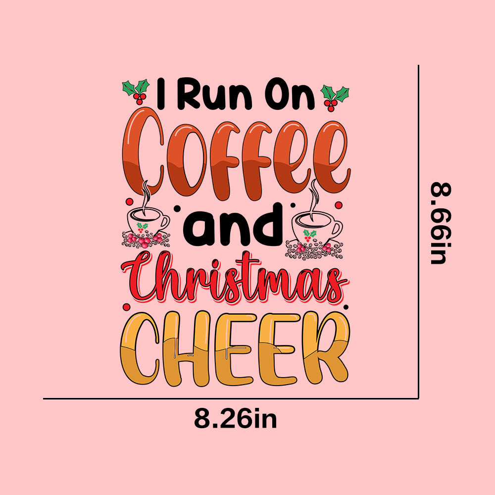 Wholesale  10pcs/pack Christmas pattern T-shirt heat transfer UV DTF ready-to-use transfer stickers