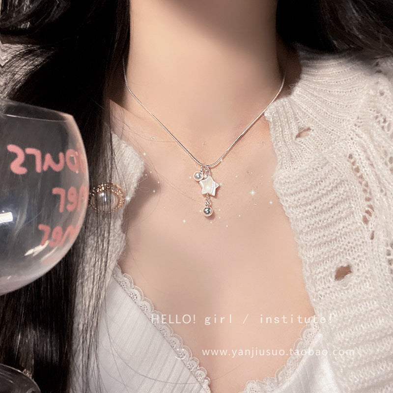 Wholesale French Shell Star Necklace Clavicle Chain Accessories