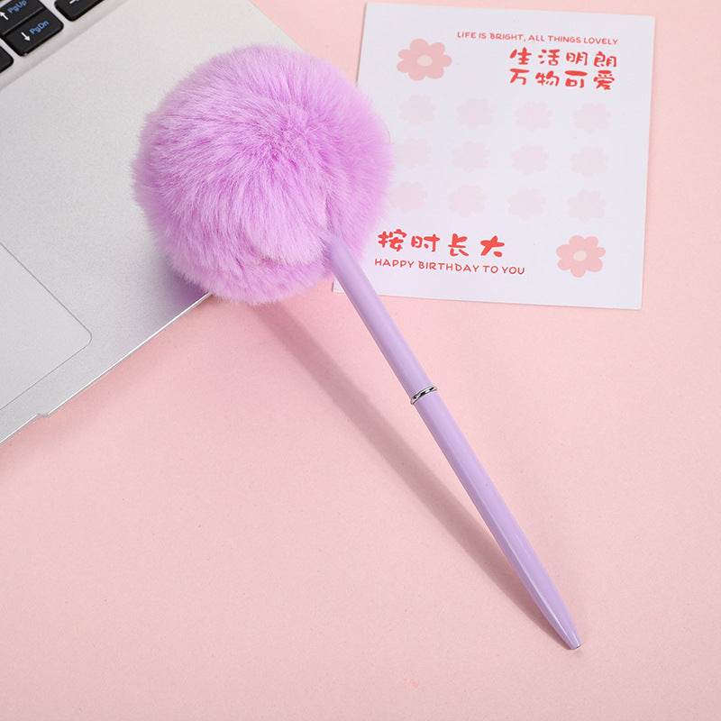 Wholesale Rainbow Moon Sun Cloud Hair Ball Pen