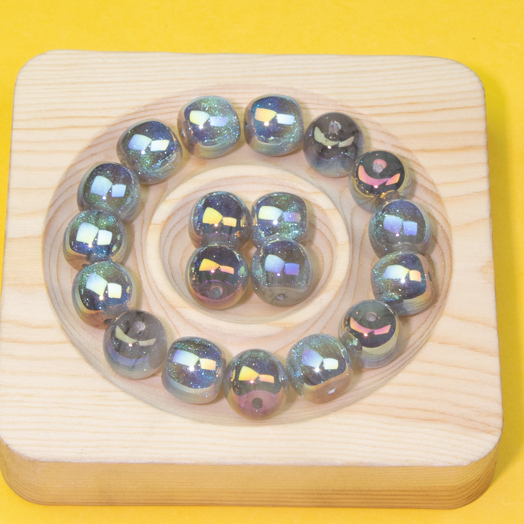 Wholesale 20pcs Fine Glittering Beads Resin Beads