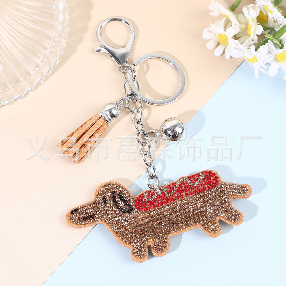 Wholesale 4pcs Creative Cartoon Animal  Keychain