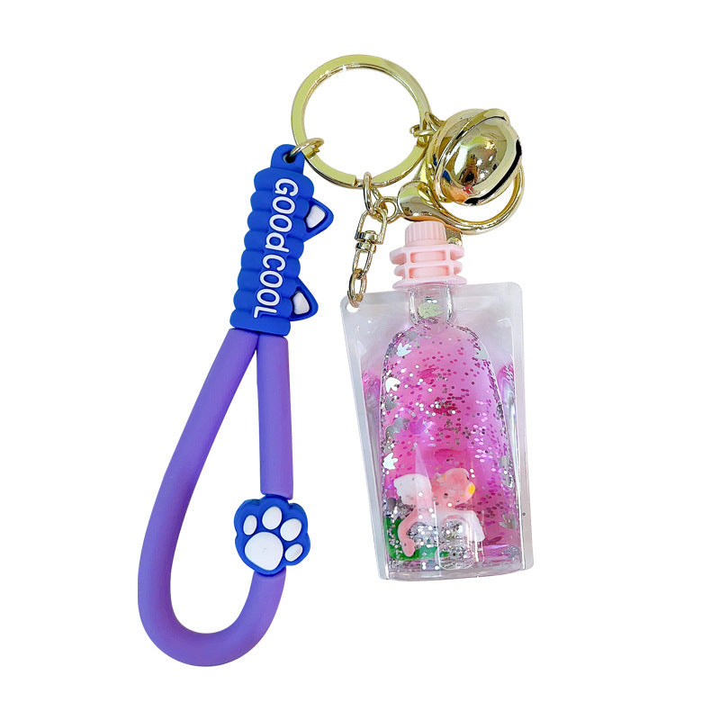 Wholesale Oiled Dinosaur Jelly Bottle Acrylic Keychain