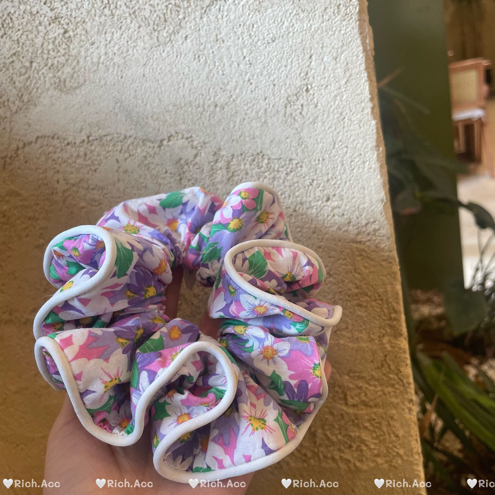 Wholesale Cute cartoon oil painting fabric large hair band