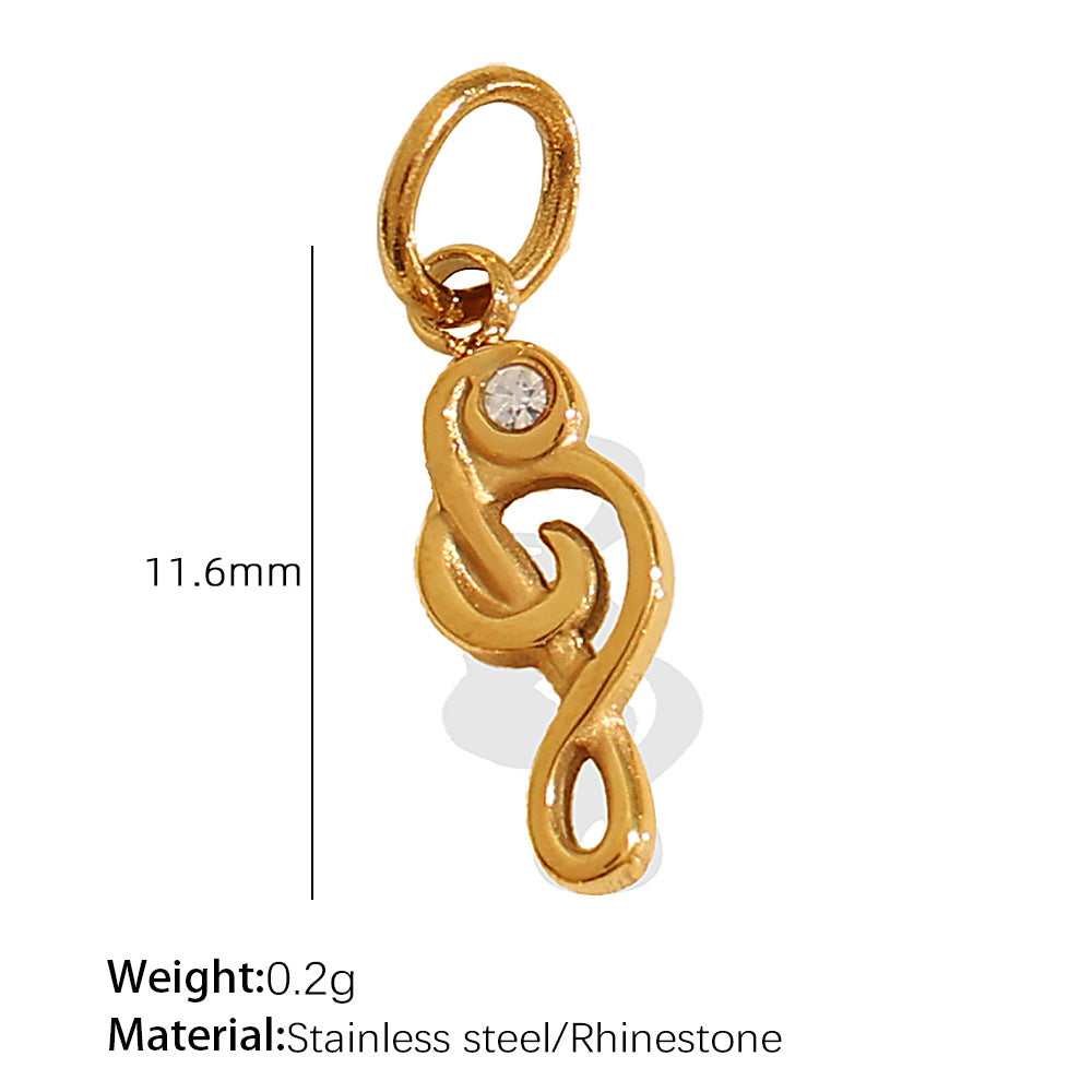 Wholesale Diverse diamond studded stainless steel necklace pendant accessories