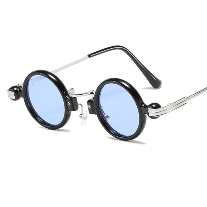 Wholesale Retro Steam Punk Small Round Frame PC Sunglasses