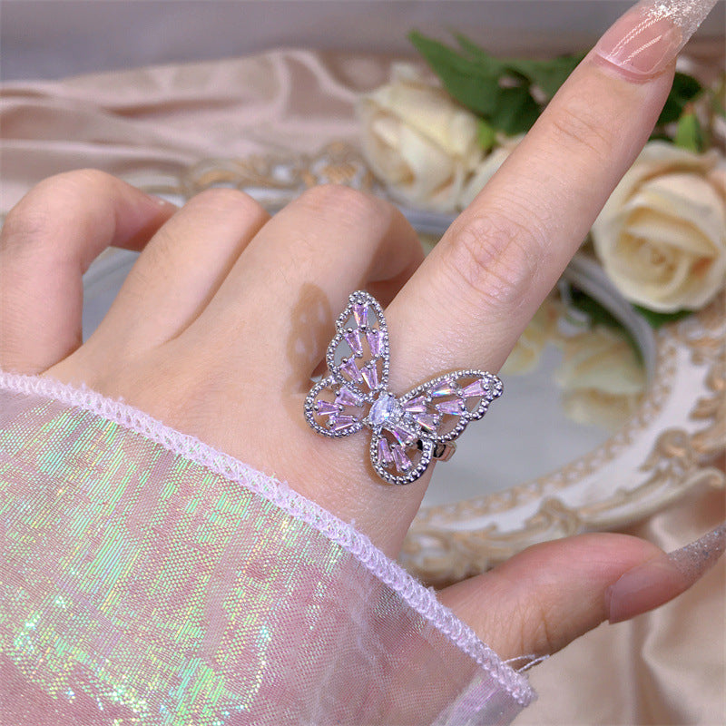 Wholesale New Butterfly Open Copper Ring
