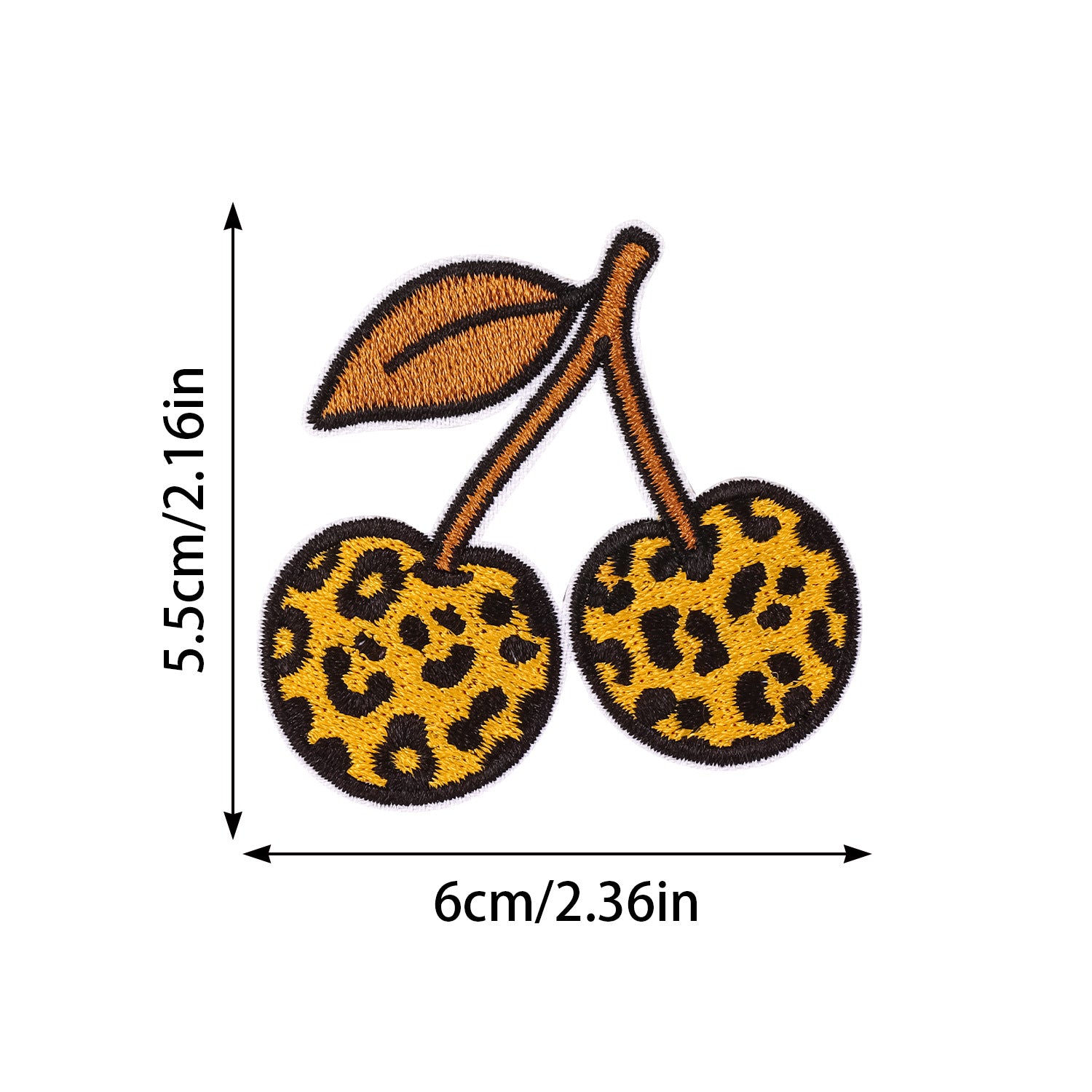 Wholesale Polyester Cotton Embroidered Leopard Patch Iron On Decorative DIY Applique For Clothes Bag Towel Fashion Accessory