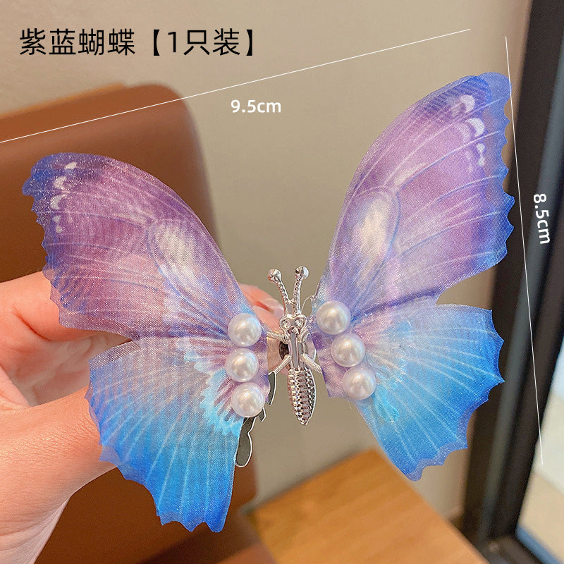 Wholesale New Butterfly Hairpin Headwear Girl's Antique