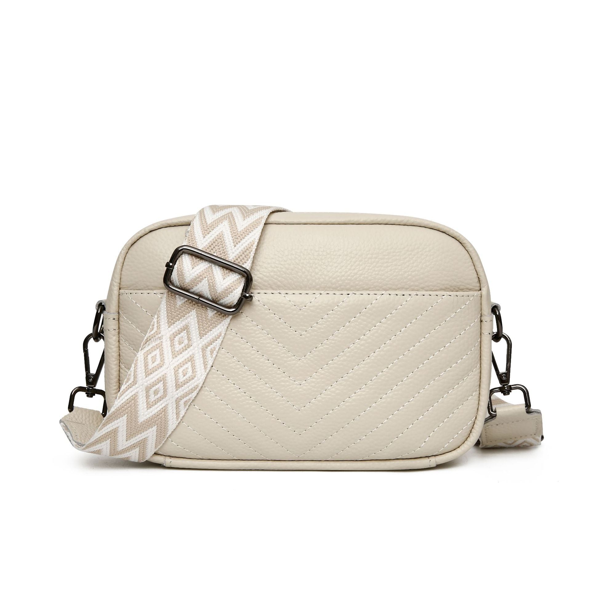 Wholesale Genuine Leather Vintage Wide Shoulder Strap Tassel Soft Leather Shoulder Bag