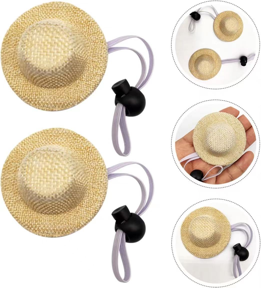 Wholesale new doll decoration hair accessories hat handmade cute baby doll cloth hat mini birthday party pet small hat