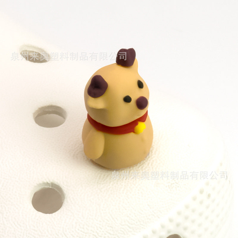 Wholesale 5pcs 3D Animal Crocs Flower Decoration Accessories