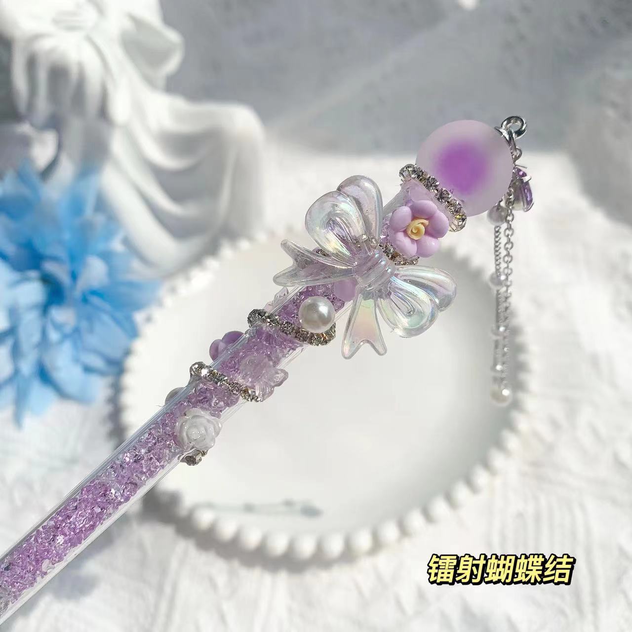 Wholesale Homemade Purple Butterfly Series Collection Exquisite Pen Knife