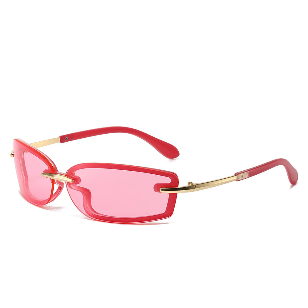 Wholesale Square Candy Color Y2K Future Style Sunglasses