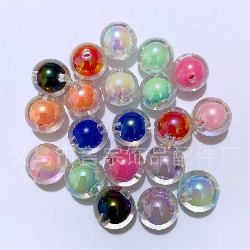 Wholesale 200PCS DIY Acrylic 16MM Straight Hole Beads