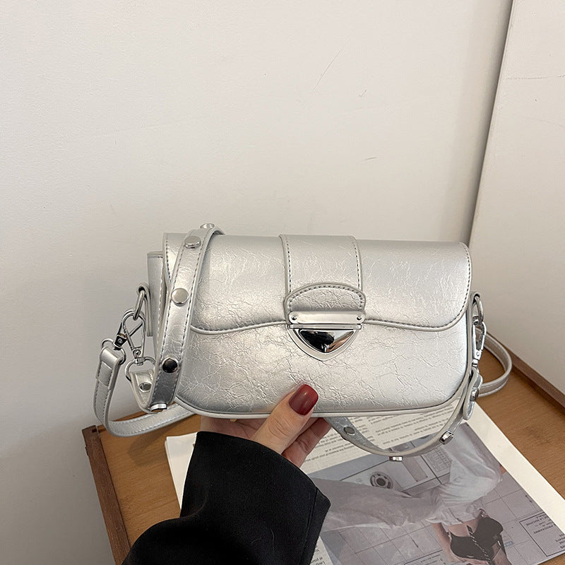 Wholesale PU Lock Buckle Lifting Diagonal Cross Bag