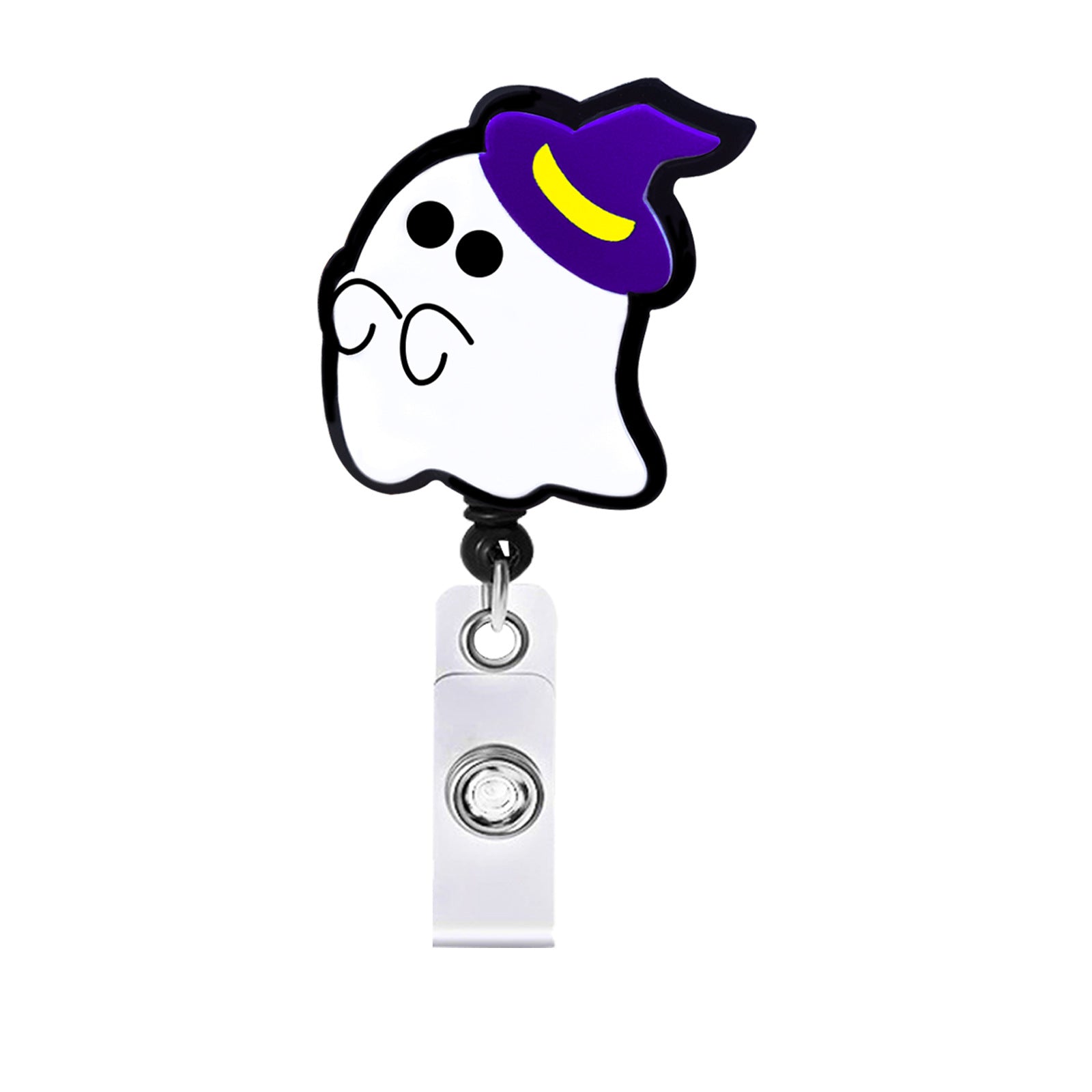 Wholesale Acrylic Halloween Cartoon Cute Kids Retractable Rotating Easy Pull Keychain