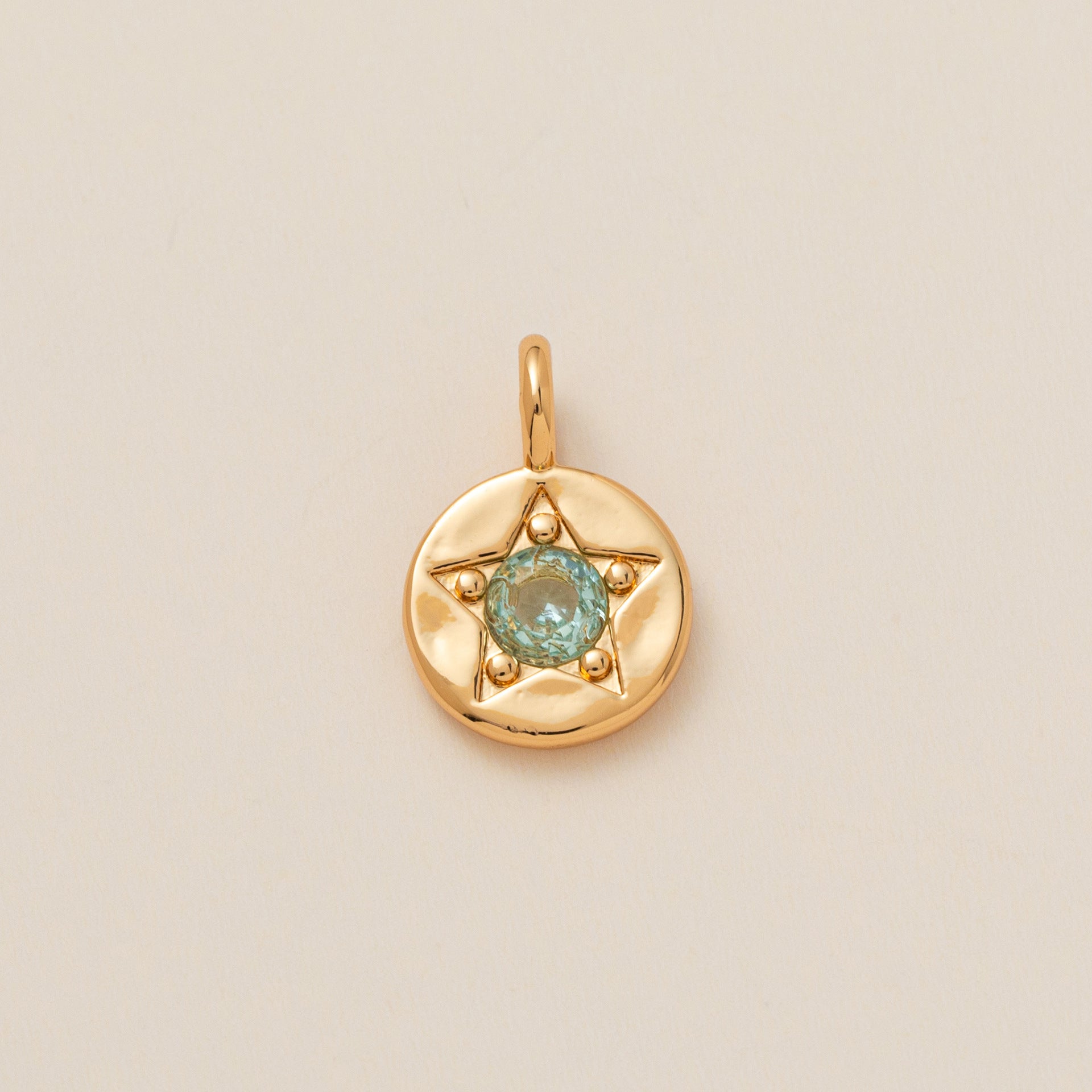 Wholesale Copper Five Pointed Star Zircon Pendant Colorful Birthstone Charm For DIY Necklace Fashion Accessory Gift