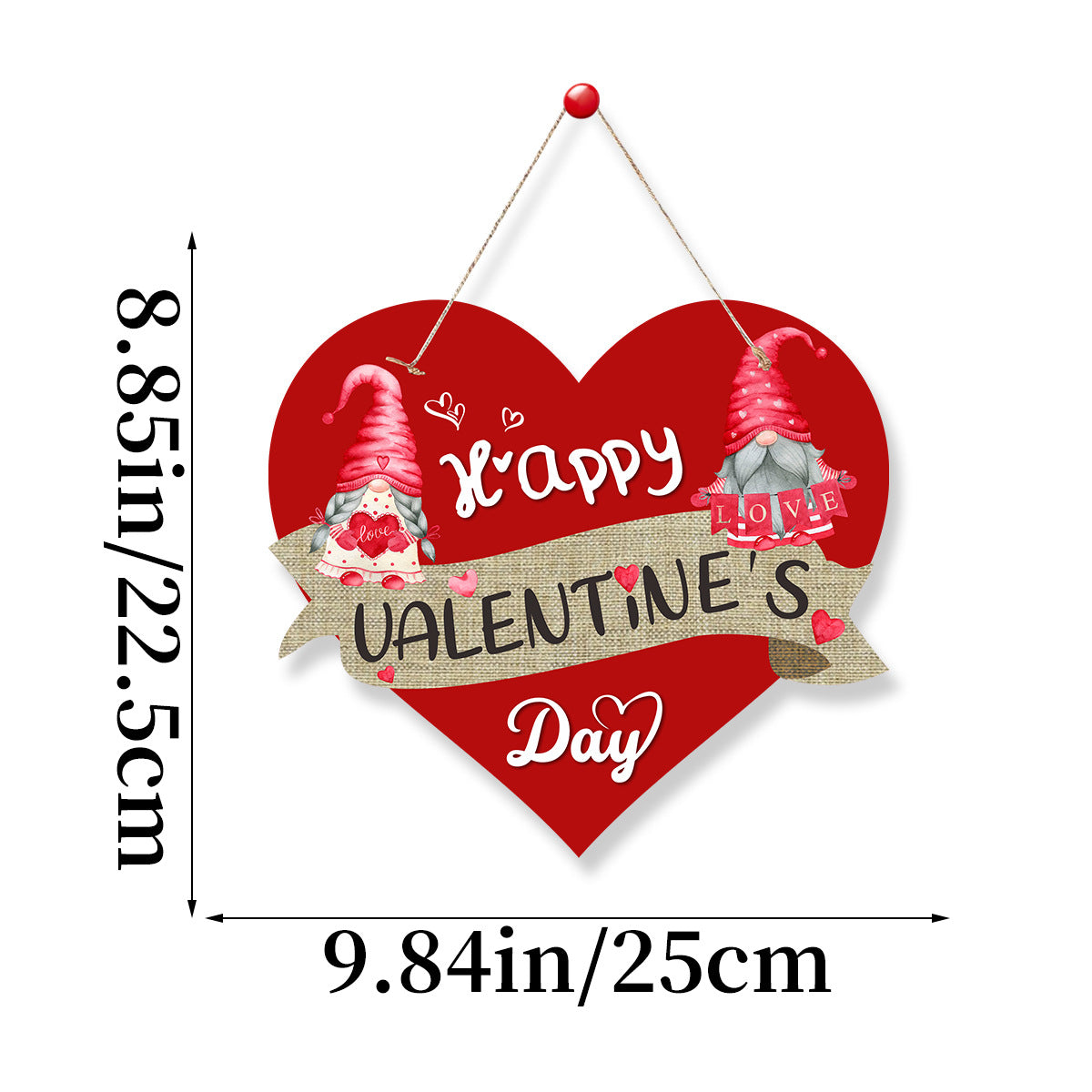 Wholesale of Paper Valentine's Day Party Decorations, Love Signs, Happy Valentine's Day House Signs