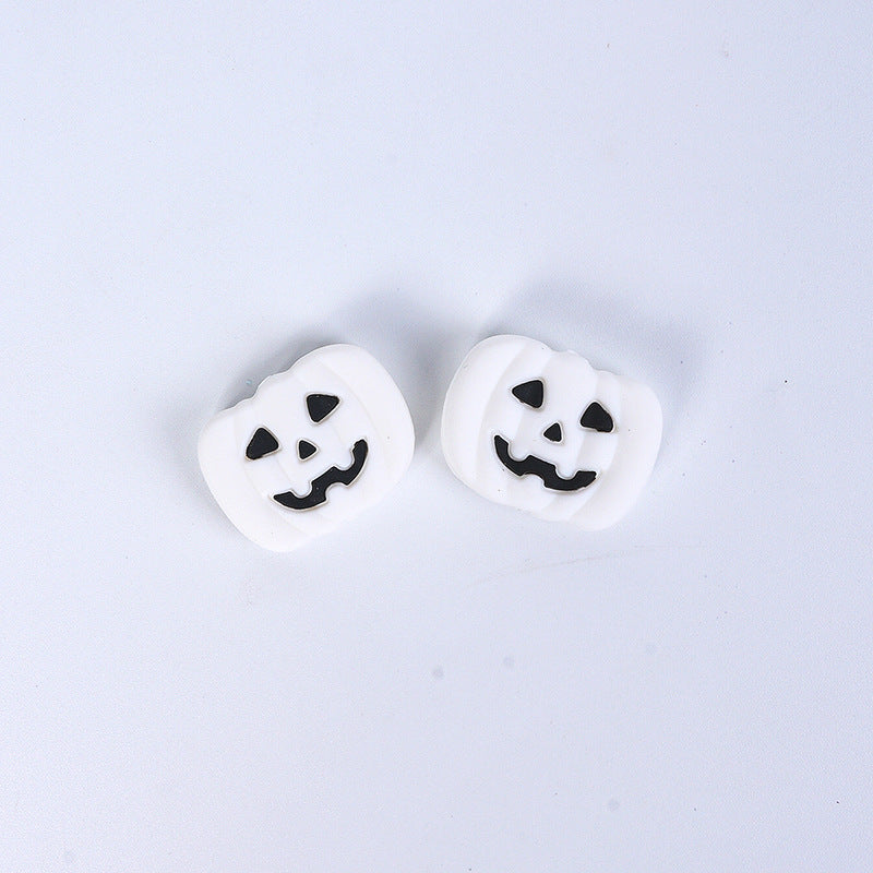 Wholesale 20pcs/pack Halloween Pumpkin Silicone Beads