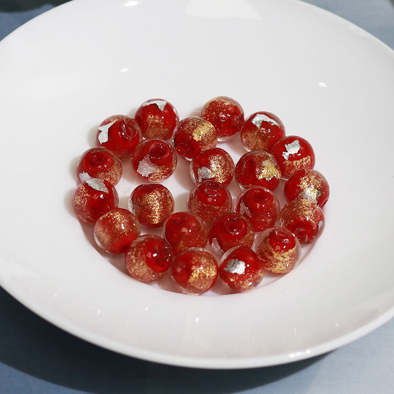 Al por mayor de 100 piezas de oro e incienso de lámina de plata de vidrio de ceniza