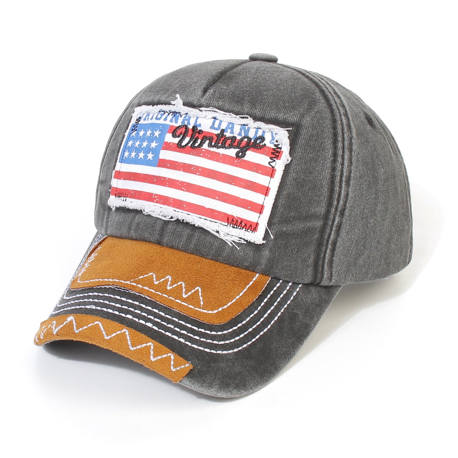 Capilla de béisbol de la bandera americana de poliéster de algodón al por mayor