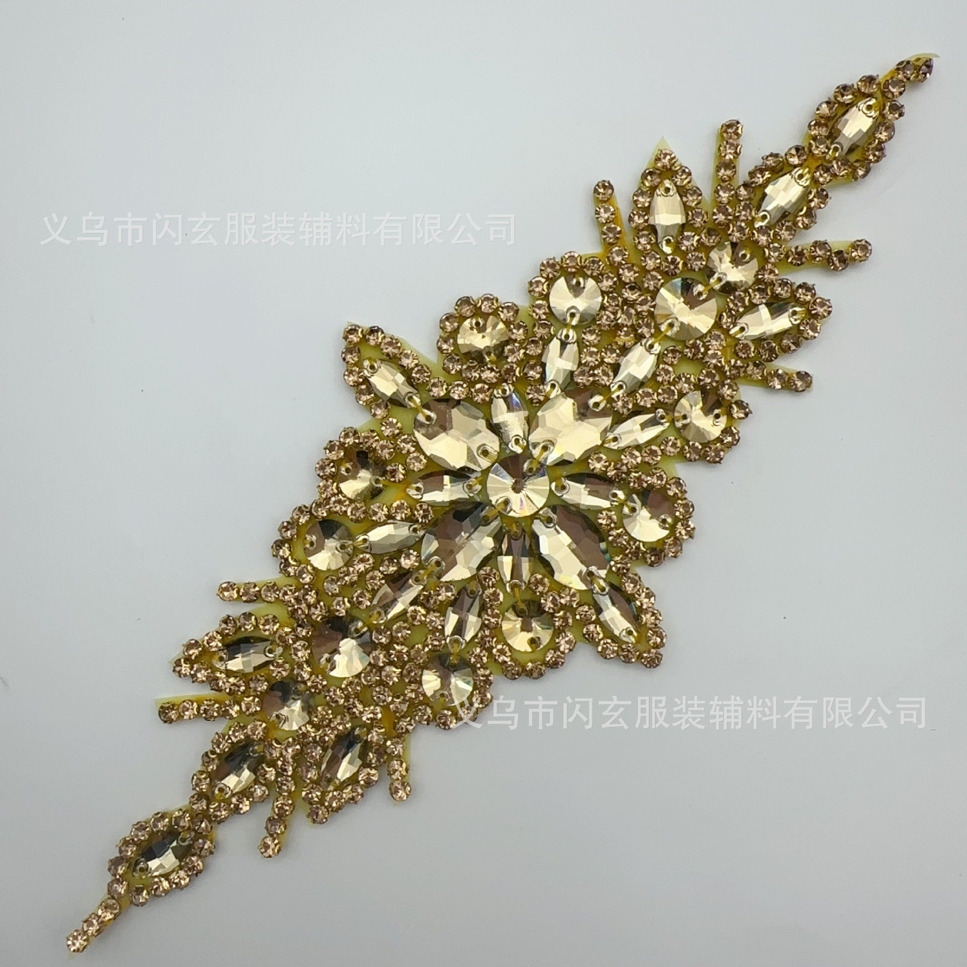 Wholesale Multi colored glass diamond flower water diamond DIY Patches
