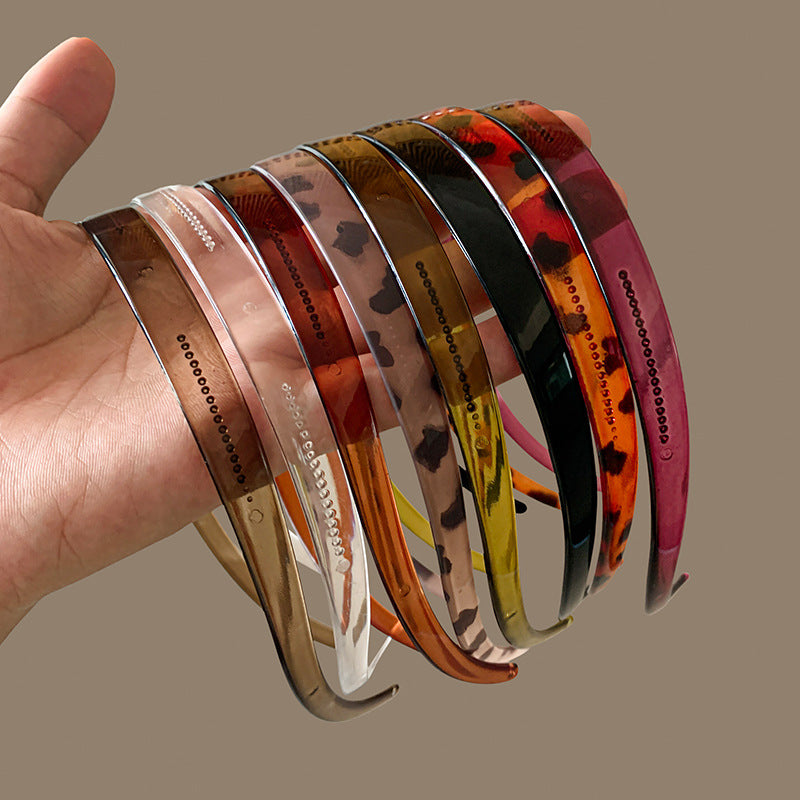 Wholesale Retro simple French style all-match outdoor face washing sponge headband for women