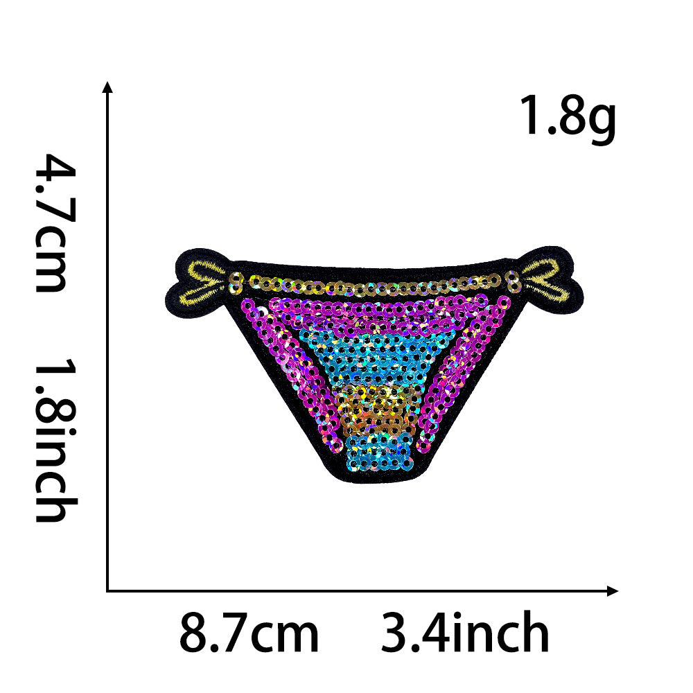 Wholesale Trendy Hawaiian Surf Truck Multicolor Sequin Embroidered Patch Iron On Back DIY Resale Accessory