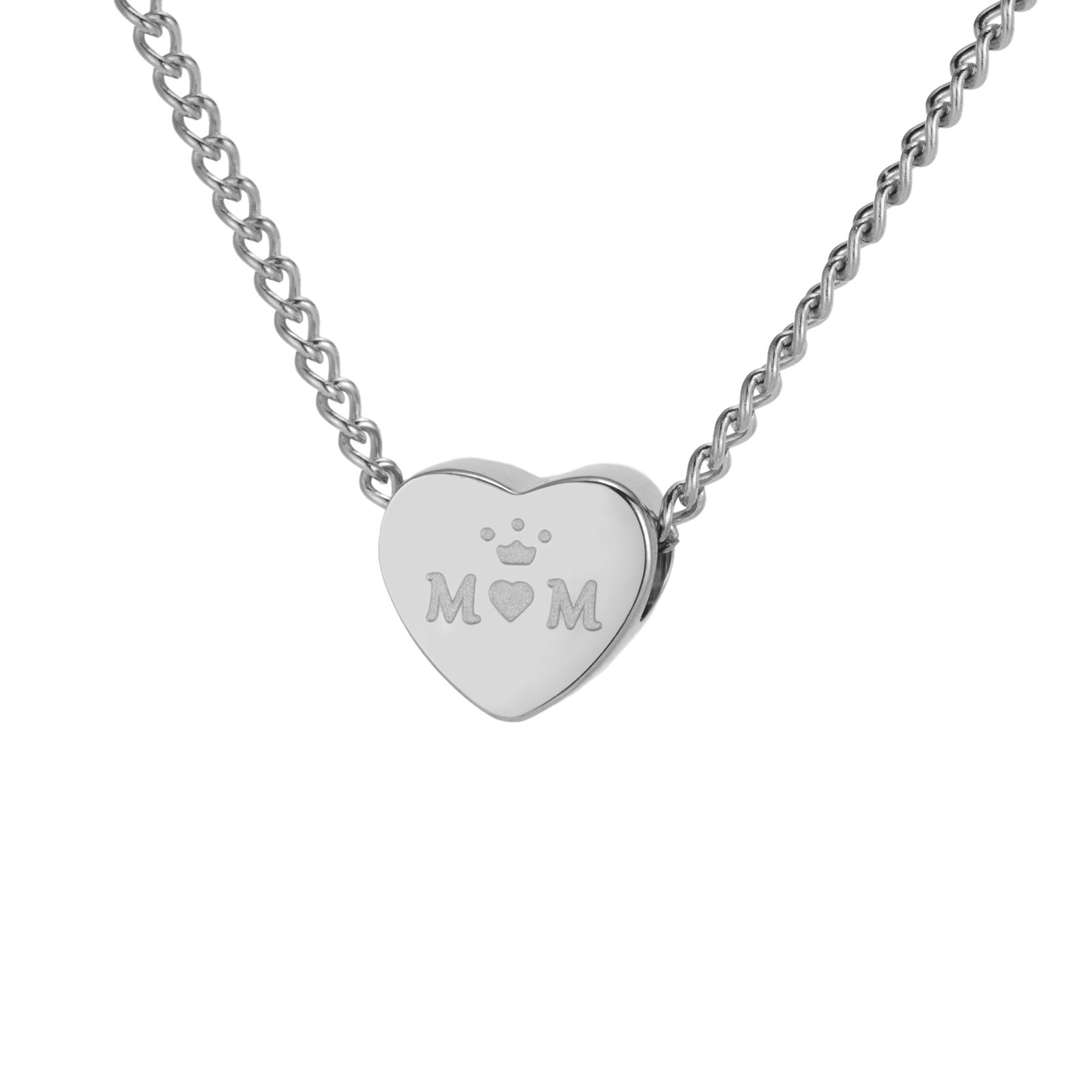 Wholesale Cross-border hot-selling stainless steel cut titanium steel love necklace