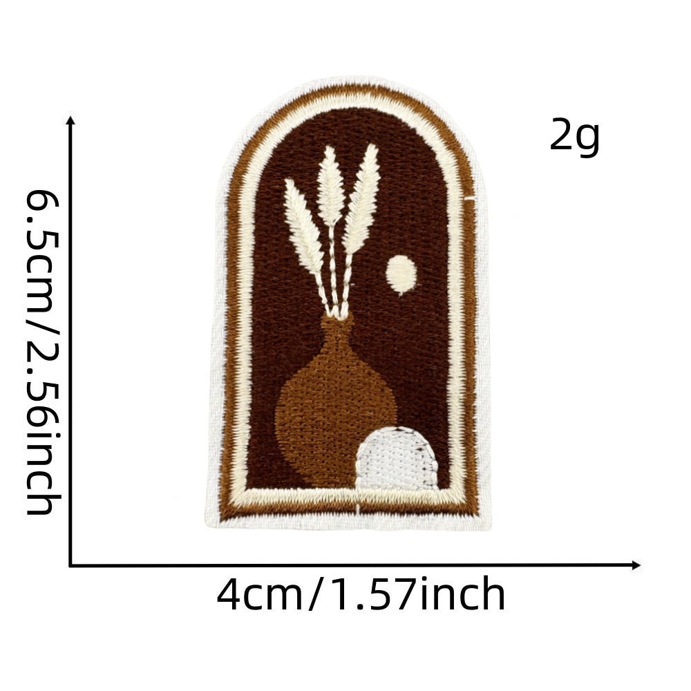 Wholesale Bohemian Chic Embroidered Iron On Patches Polyester Decorative Applique For Coats And Trench Coats