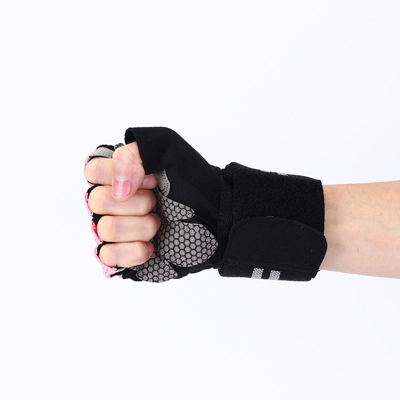 Wholesale Fitness Breathable Butterfly Net Microfiber Glove